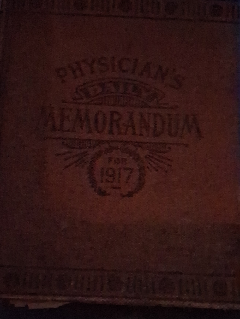 Physician's Memorandum Vintage-Style Journal in Brown